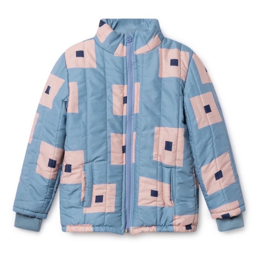 BNWT Bobo Choses squares padded jacket size 10-11 Yrs Old.